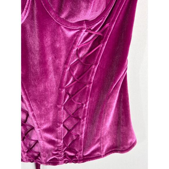 Savage Fenty Velvet Vixen Corset In Purple Heat Large NWT - Picture 4 of 9